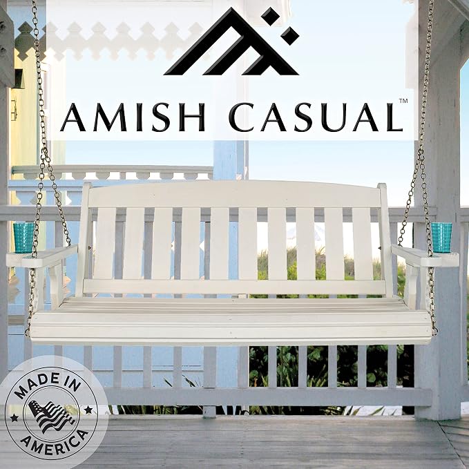 Amish Casual Heavy Duty 800 Lb Mission Treated Porch Swing - Image 4
