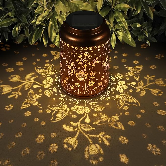 Solar Lanterns Outdoor Waterproof Hummingbird Garden Decor Gifts by Tepaken