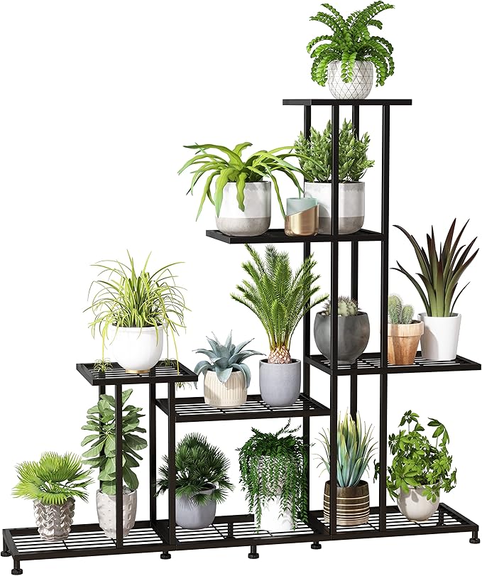 Twhep Heavy Duty Metal Plant Stand, 5 Tiers Multifunctional Plant Stand by Twhep
