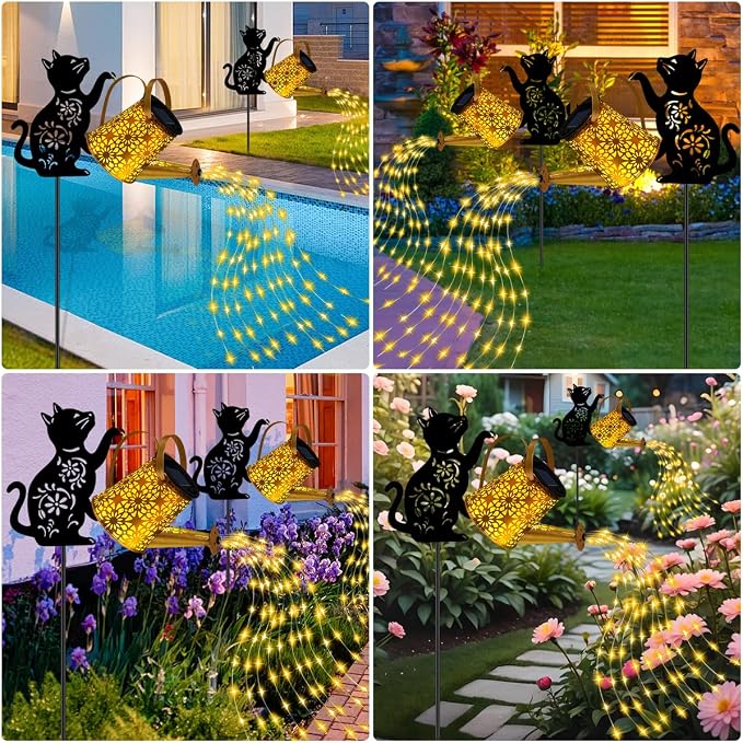 Solar Lights Outdoor Decorative, Watering Can - Image 7
