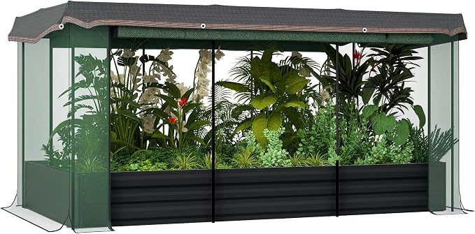 Outsunny 7.3 x 3.4 x 1 ft Galvanized Raised Garden Bed by Outsunny