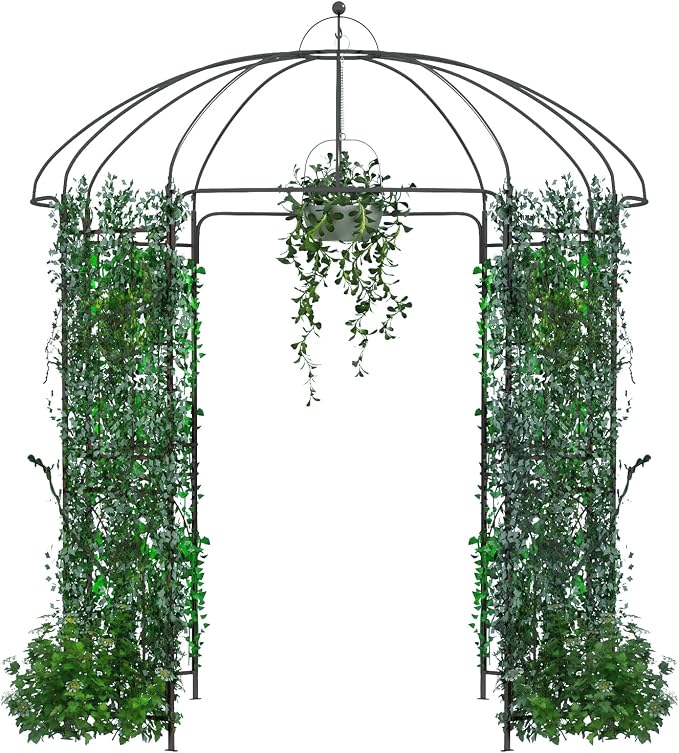 French Style Birdcage Shape Heavy Duty Gazebo, Pergola Pavilion Arch Arbor - Image 2