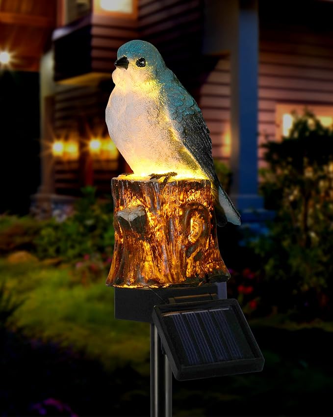 iStatue Bird Solar Decorative Garden Stake Lighting, Waterproof Cute Animal by iStatue