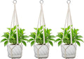 Macrame Plant Hanger, Fits 4-13 Inch Pots, Boho Hanging Plant Holder by IDEEEPAN