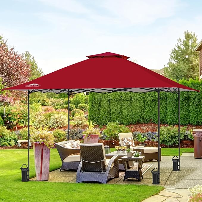 EAGLE PEAK 13x13 Straight Leg Pop Up Canopy Tent Instant Outdoor Canopy Easy - Image 5