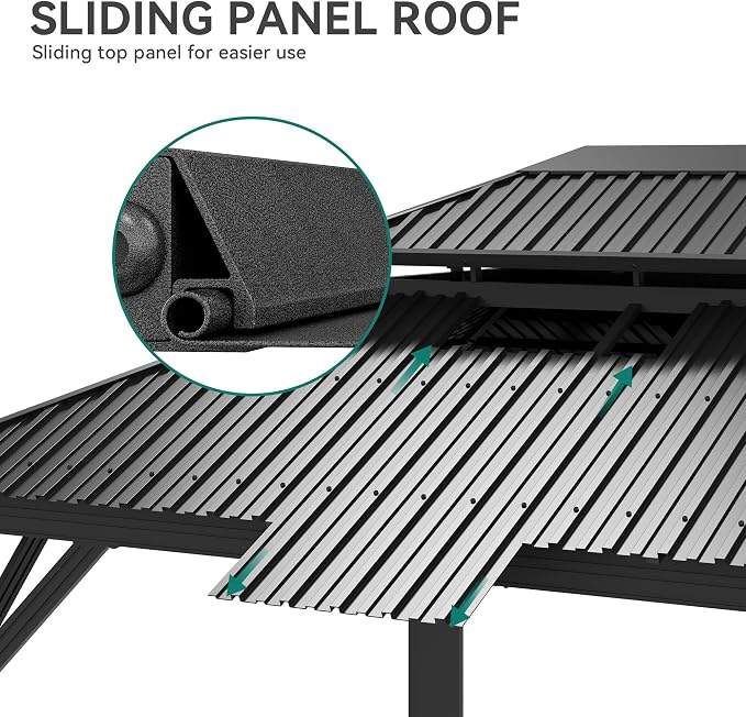 YITAHOME 12x14ft Hardtop Gazebo - Image 2