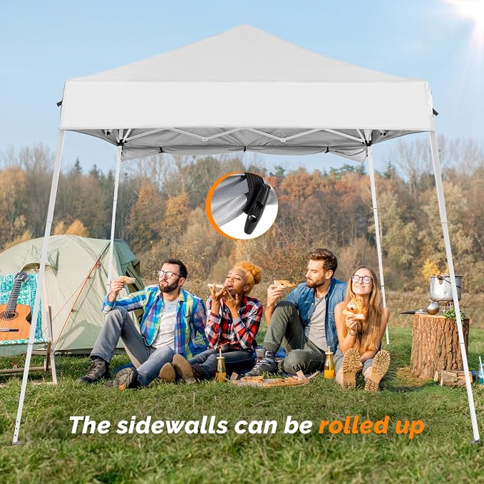 VINGLI 6x6 ft Pop Up Canopy Tent, Outdoor Small Canopy Tent - Image 6