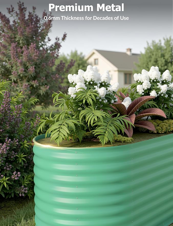 2 Pcs Raised Garden Beds Outdoor 8x2x2 ft - Image 4