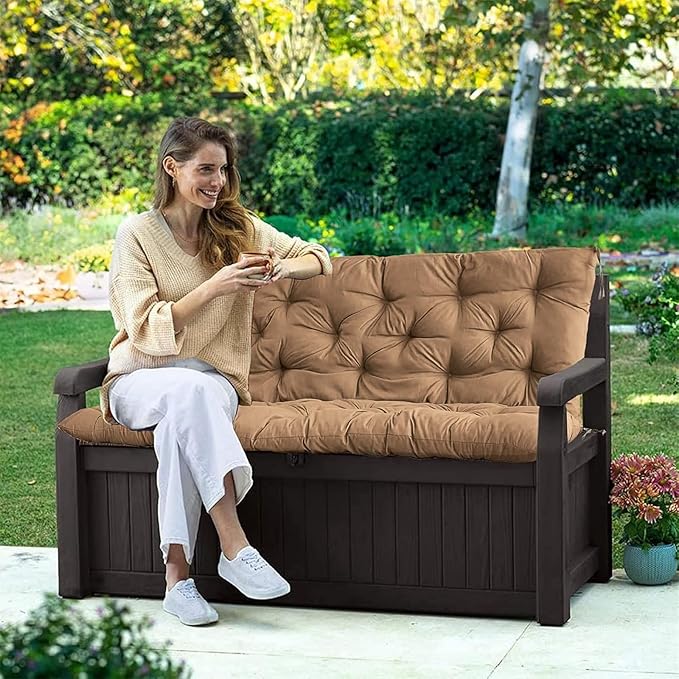 Swing Cushion Replacement Outdoor Porch Waterproof Bench Cushion 2-3 Seater - Image 5