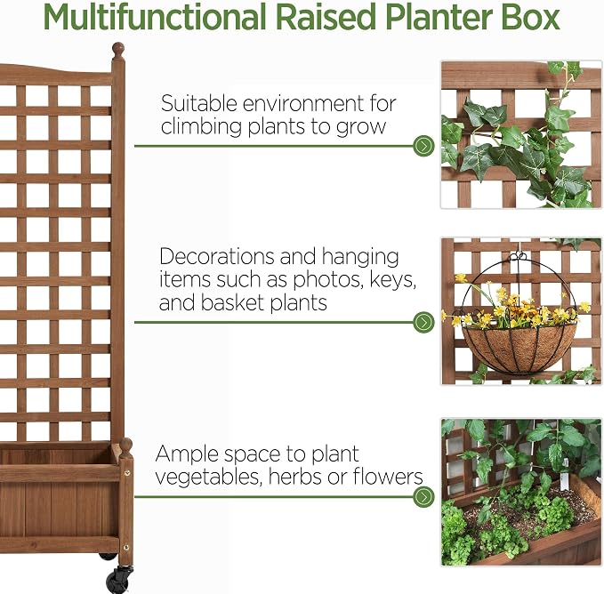 Yaheetech 2pcs 50" H Raised Garden Bed - Image 3