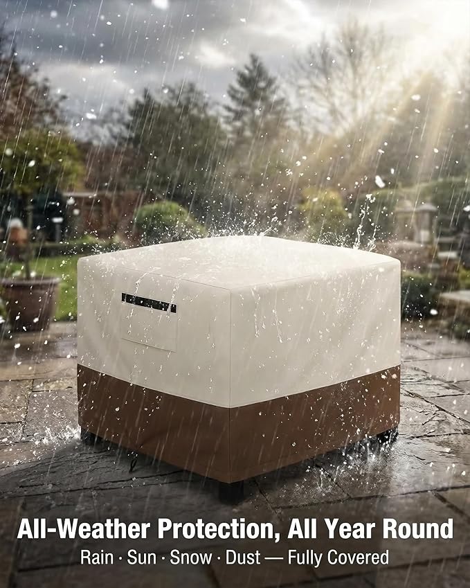 Waterproof Patio Ottoman Cover, Square Outdoor Side Table Furniture Cover - Image 8