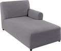 FantasDecor Right Chaise Lounge Cover Stretch Chair Lattice Slipcover by FantasDecor