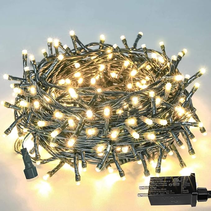 33 FT 100 LED Christmas String Lights Indoor Outdoor, Memory Function & Timer & by PRODUCTS