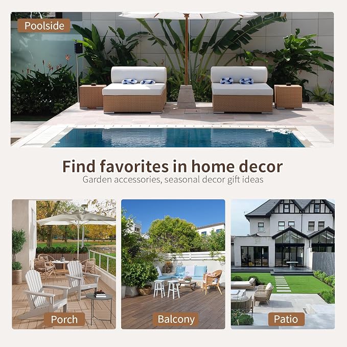 FDW Outdoor Patio Furniture Set Wicker Patio Set PE Rattan Furniture Bistro Set - Image 6