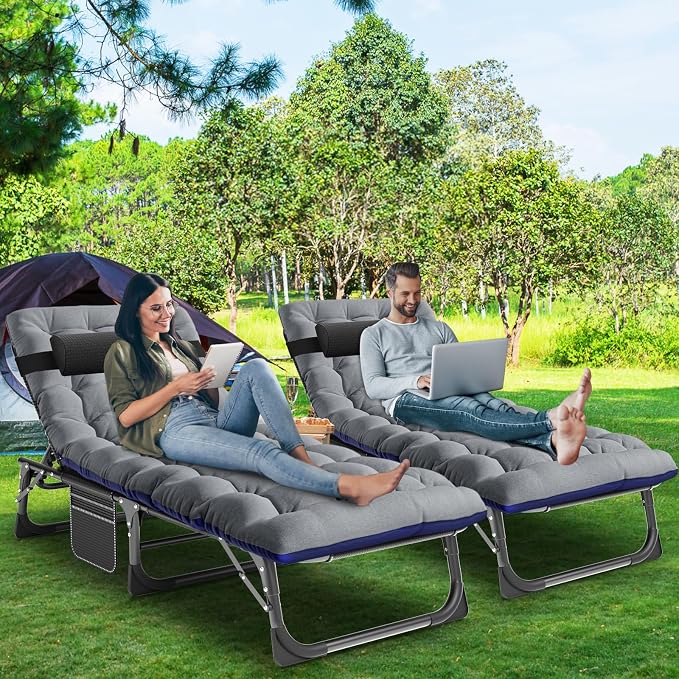 LILYPELLE Folding Outside Chaise Lounge Chair - Image 3