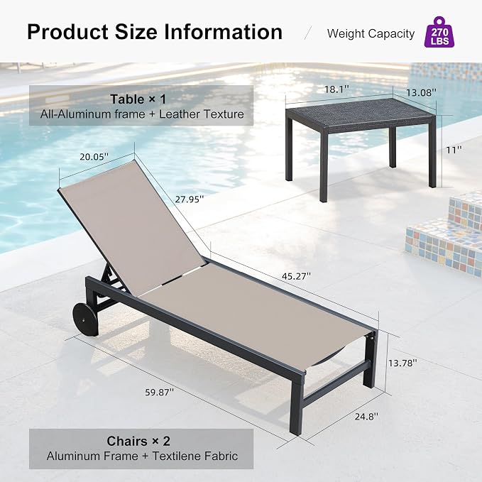 PURPLE LEAF Chaise Lounge Chair - Image 8