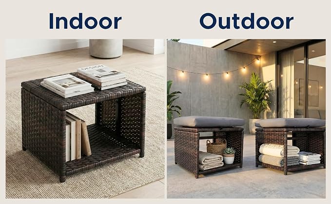 Outdoor Storage Ottoman - Image 5