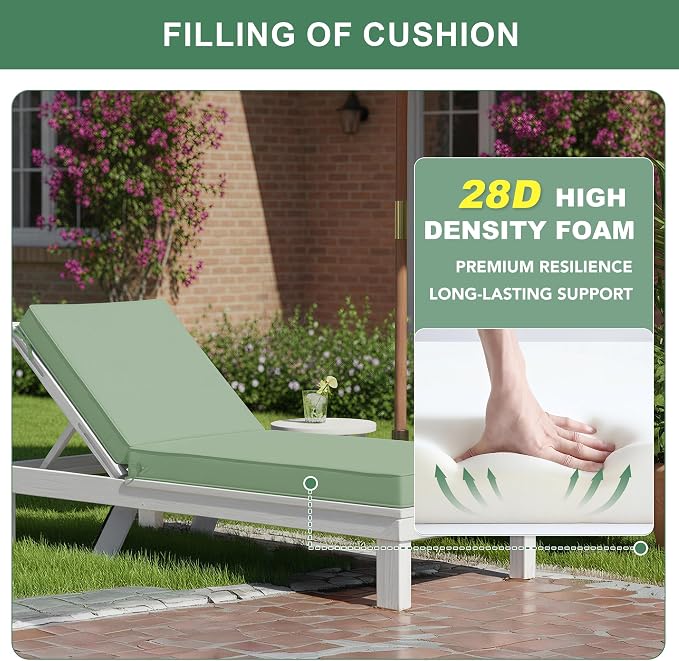 Chaise Lounge Cushions Outdoor - Image 5
