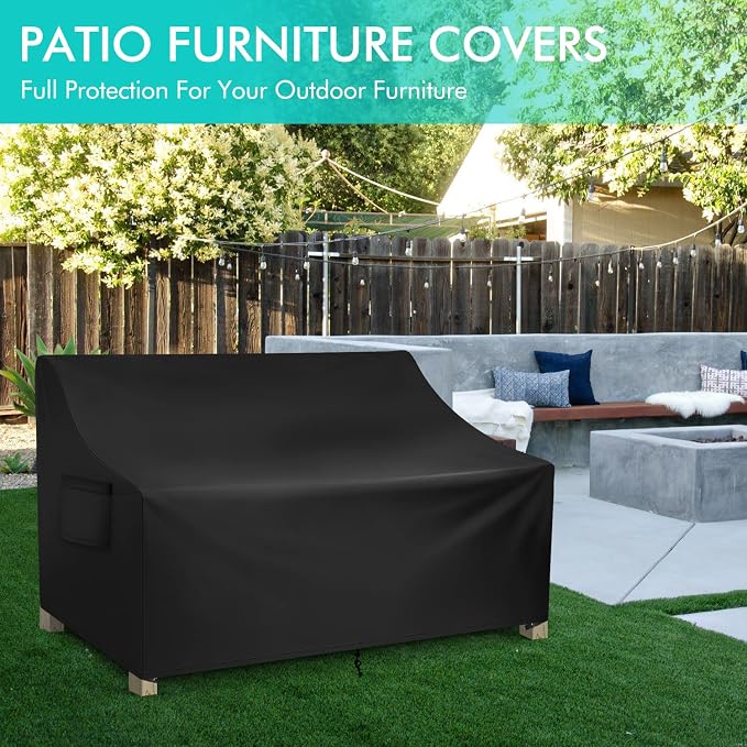 WLEAFJ Patio Sofa Cover Waterproof, Outdoor Loveseat Cover, Heavy Duty Deep - Image 6