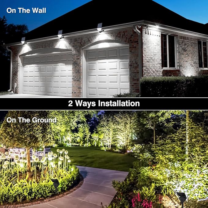 T-SUN Solar Lights Outdoor Waterproof IP65, 6 Pack LED Solar Spot Lights Color - Image 5