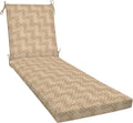 Honeycomb Outdoor Essentials Chaise Lounge, 21 x 70, Courtyard Geo Almond Chair by Honeycomb