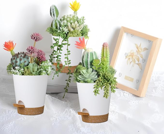 12 Pack 4 Inch Self Watering Plant Pots - Image 5