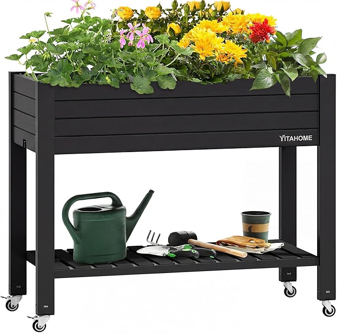 YITAHOME 3.6x1.5x2.8 FT Elevated Garden Bed Kit by YITAHOME