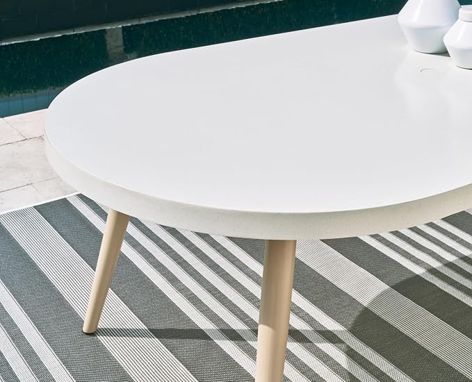 Signature Design by Ashley Seton Creek Casual Aluminum Outdoor Dining Table - Image 9