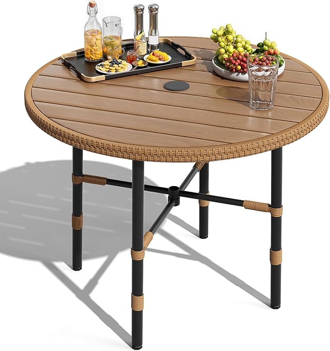 DWVO Outdoor Patio Dining Table Round by DWVO