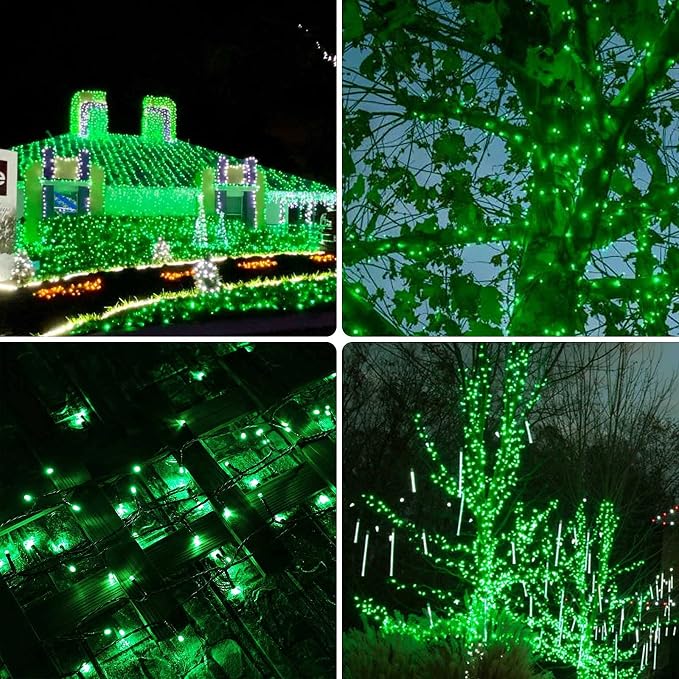 75.8 FT 200 LED Green Christmas String Lights Outdoor & Indoor, Memory Function - Image 5
