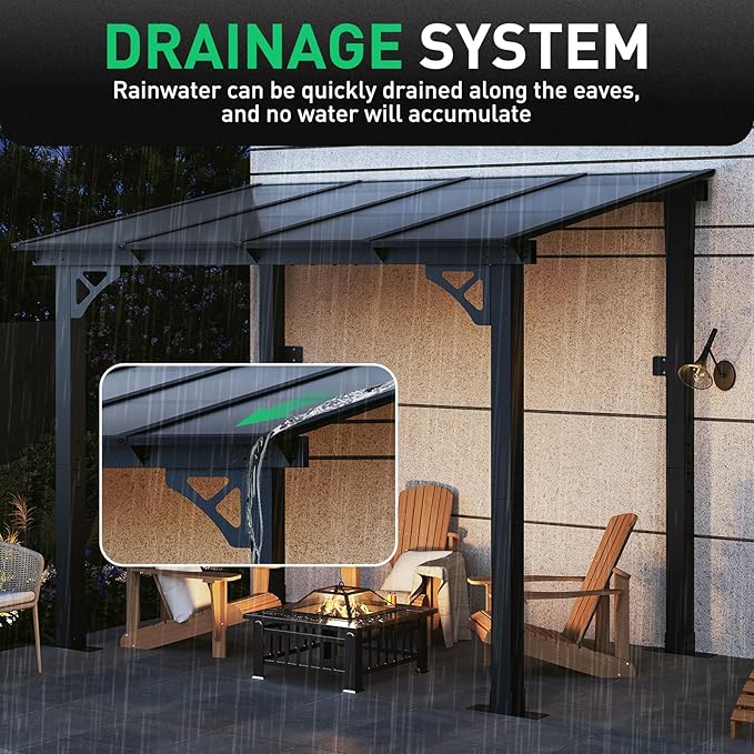 Aoxun 8' x 5' Pergola for Patio, Gazebo - Image 6