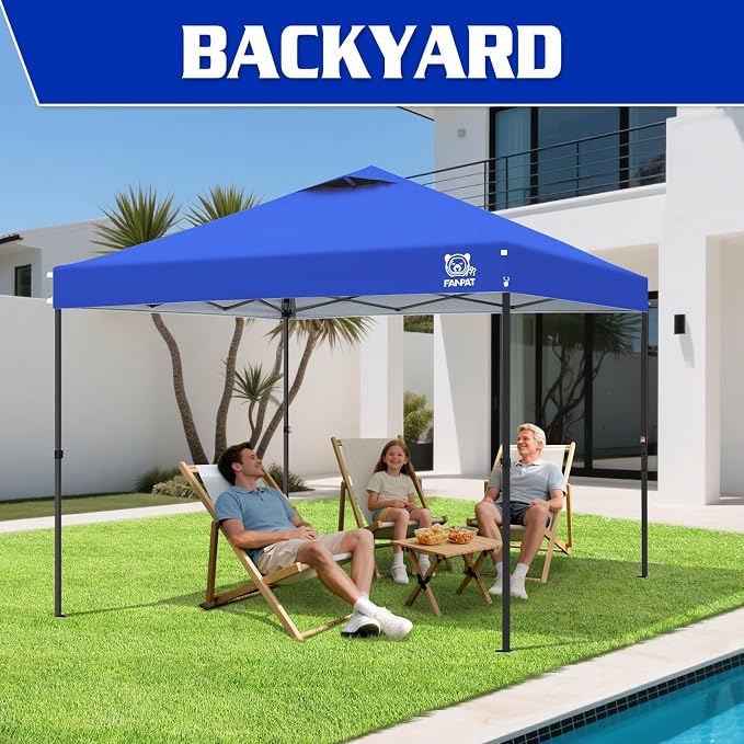 10x10 Pop Up Canopy Tent, 300D Silver-Coating Top, 1-Person Setup Commercial - Image 7