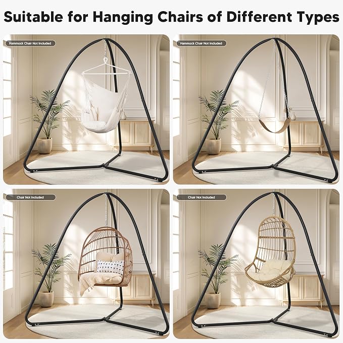 SUNCREAT Tripod Hanging Chair Stand – 400lbs Capacity, Heavy Duty Steel - Image 5