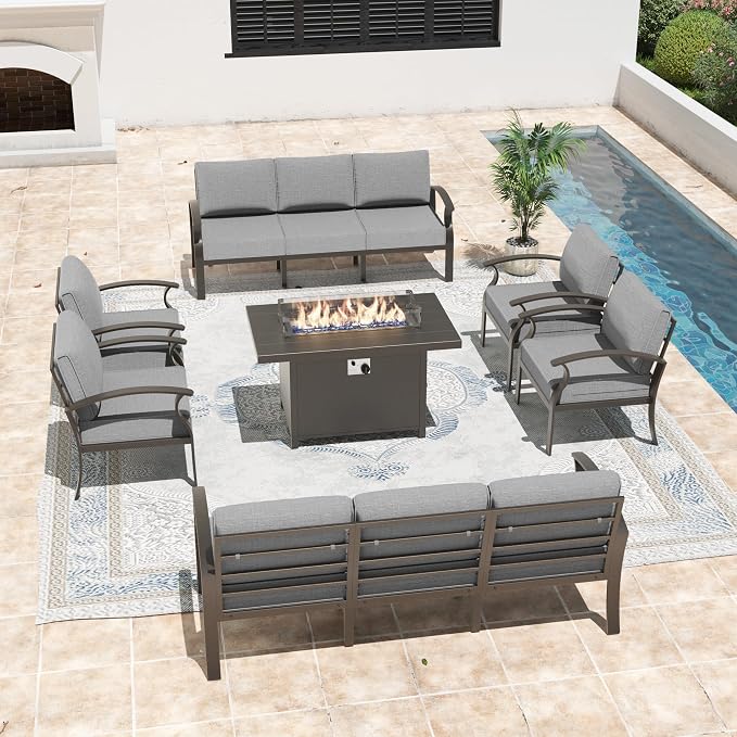 Metal Outdoor Patio Furniture Set - Image 9