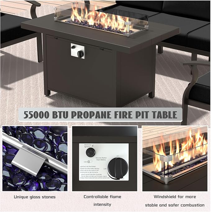 Metal Outdoor Patio Furniture Set - Image 5