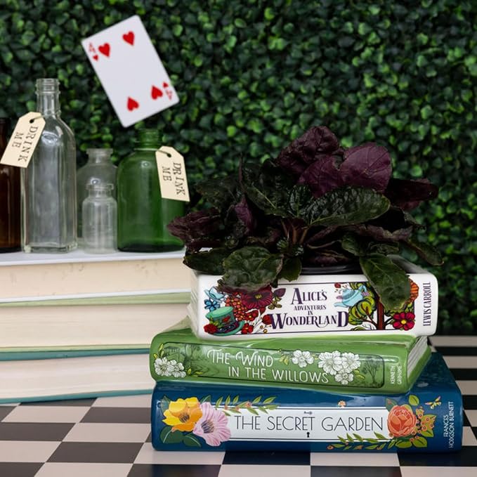 Steel Mill & Co Original Small Book-Shaped Decorative Planter, Ceramic Planter - Image 7