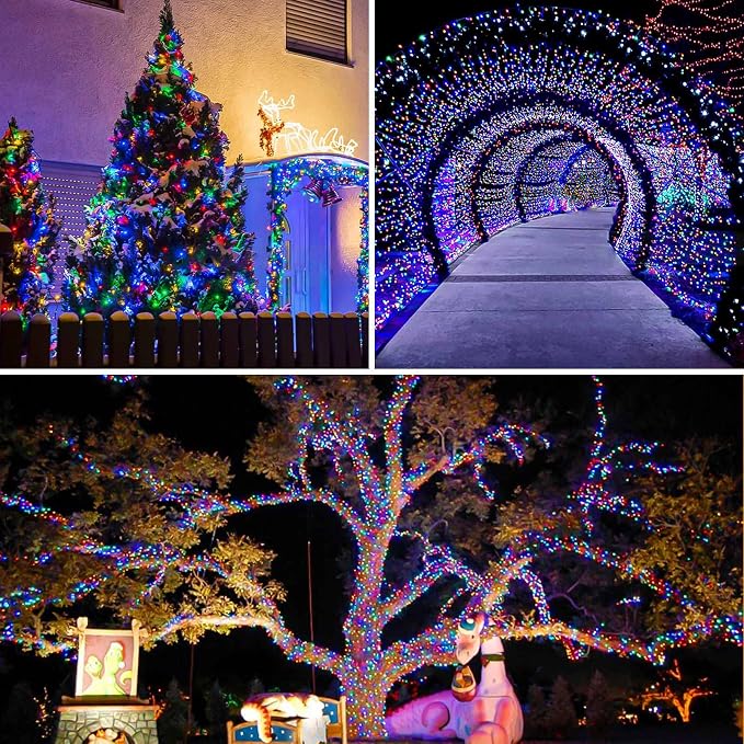 Extra-Long Solar String Lights Outdoor, Copper Wire 8 Modes Solar Powered - Image 6