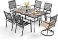 PHI VILLA 7 Pieces Outdoor Dining Set by PHIVILLAThepioneerofcomfortablehouseholdsupplies