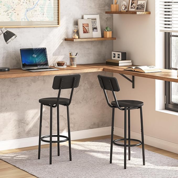 HOOBRO Bar Stools, 25.2" Bar Chairs - Image 5