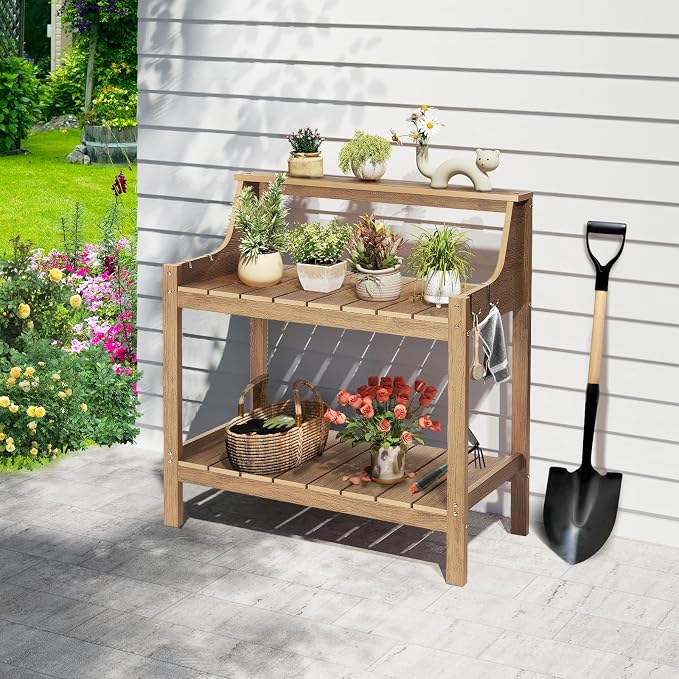 ONBRILL Potting Bench Table, HDPS Potting Bench - Image 5