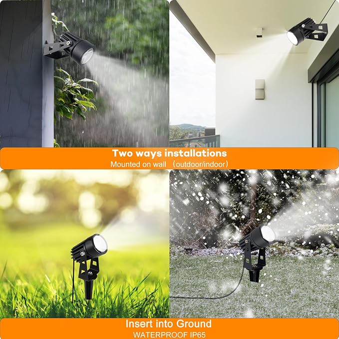 SUNLONG Solar Lights Outdoor Waterproof Solar Powered Spot Lights Aluminum - Image 8