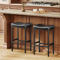 24 Inch Counter Height Bar Stools Set of 2, Compact Counter Stools by Vellorise