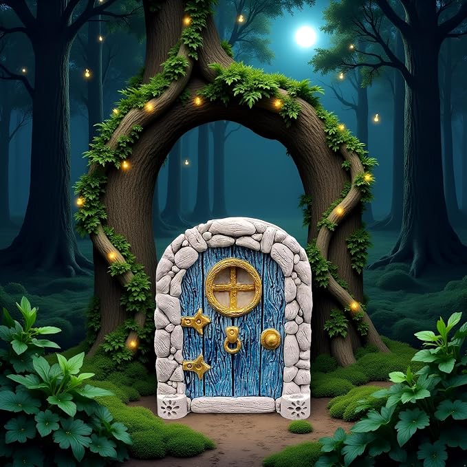 Blue Streak Archway Mini Fairy Garden Door - Image 9