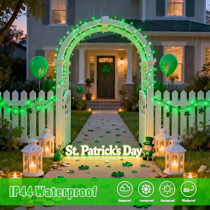 JMEXSUSS 2 Pack Solar String Lights Outdoor Waterproof, Total 400 LED 151FT - Image 5