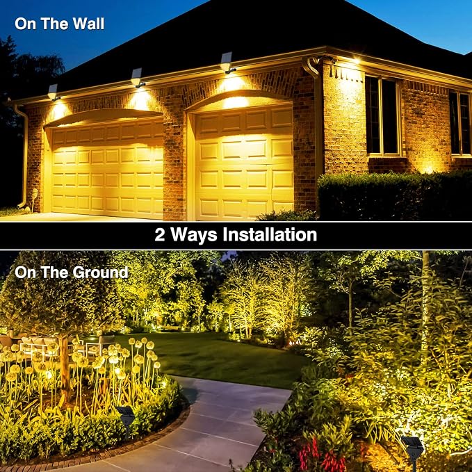 T-SUN Solar Lights Outdoor Waterproof IP65, 12 Pack LED Solar Spot Lights Color - Image 3