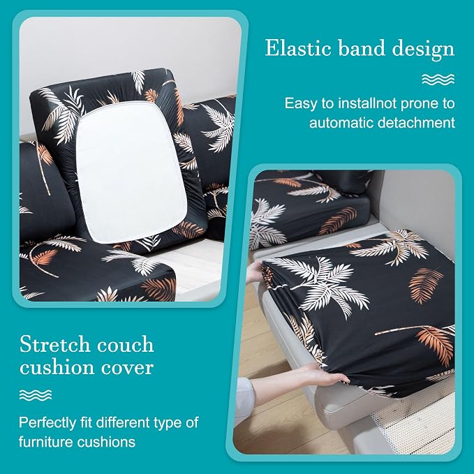 12Pcs Stretch Patio Cushion Covers, Outdoor Couch Covers Replacement, Outdoor - Image 5