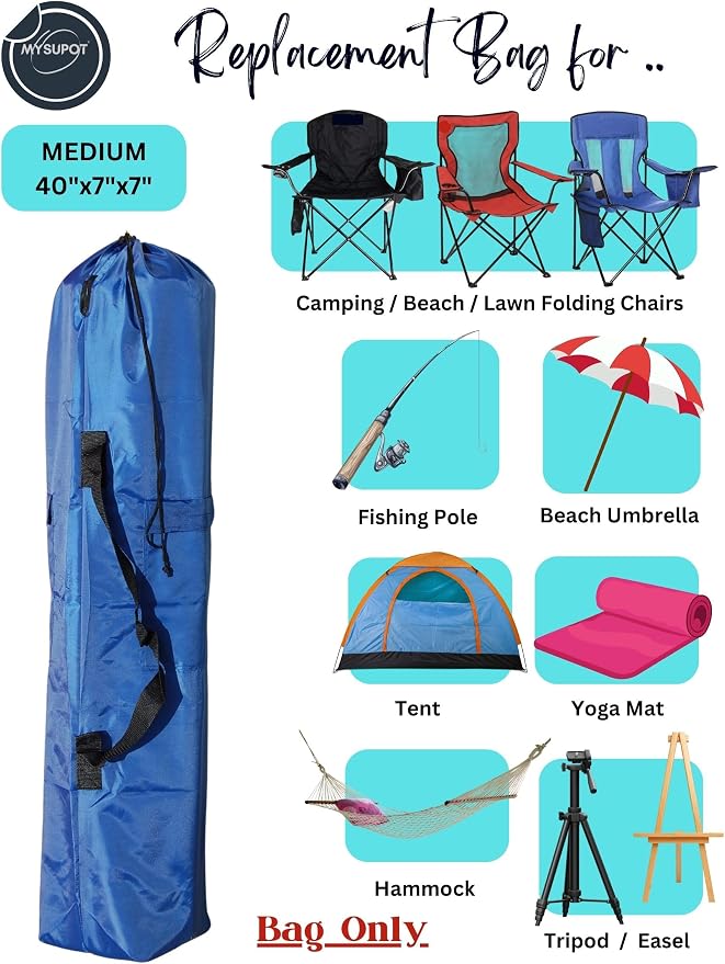 40"x7"x7" Replacement Bag for Folding Camping Chair, Camp Chairs, Yoga Mat - Image 5