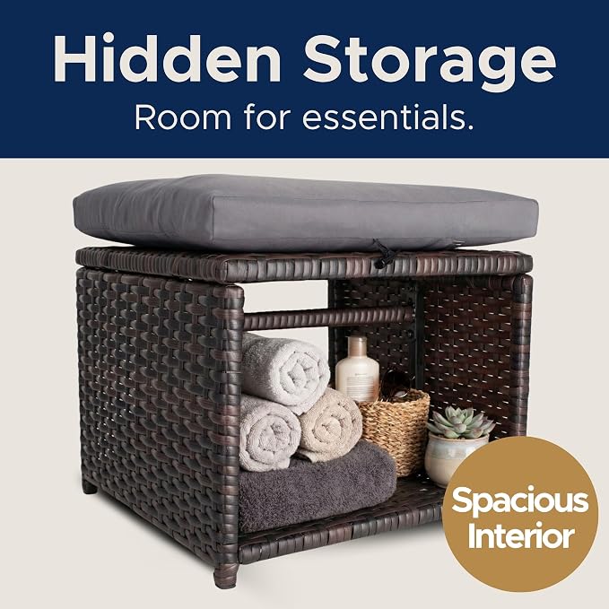 Outdoor Storage Ottoman - Image 4