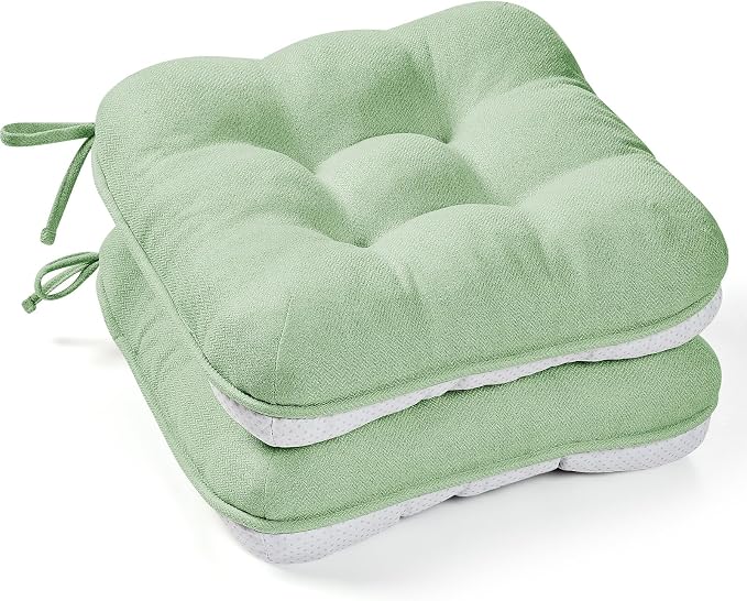 BETU Chair Cushions for Dining Chairs Set of 2, 3.5" Thick Kitchen Table Chair by BETU