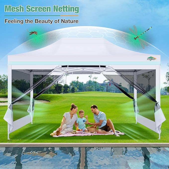 COBIZI 10x15 Canopy Tent, Heavy Duty Pop up Canopy - Image 2